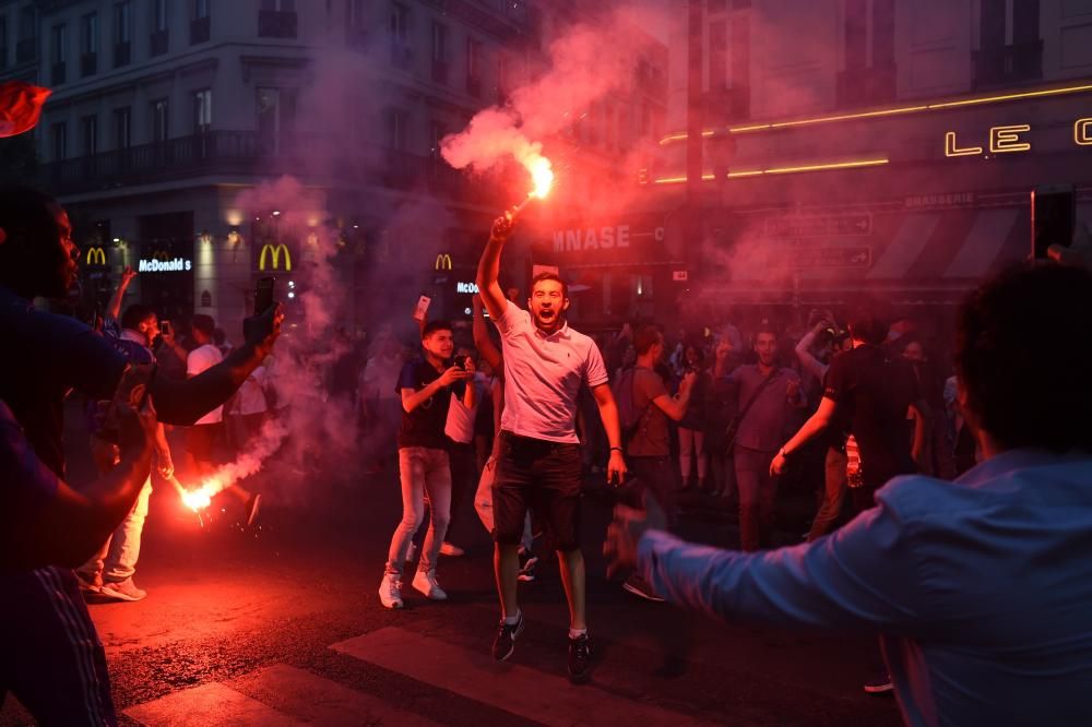 Celebraciones por el pase de Francia a la final