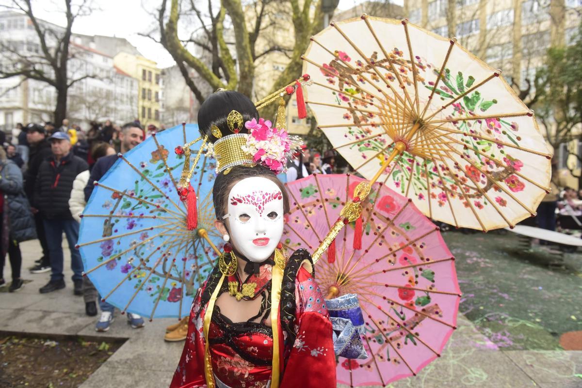 Concurso infantil de disfraces en el Campo da Leña