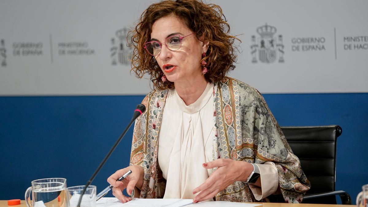 La ministra de Hacienda, María Jesús Montero.