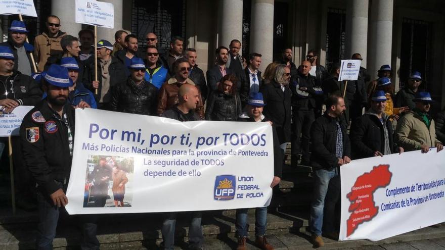 Protesta por la escasez de medios convocada por la UFP (archivo)