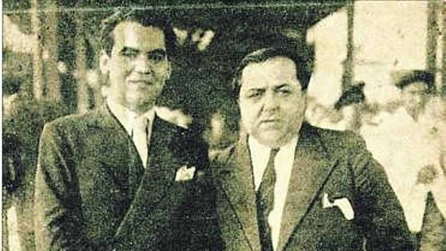 Federico García Lorca, izquierda, y Pablo Suero, en una imagen de 1936.