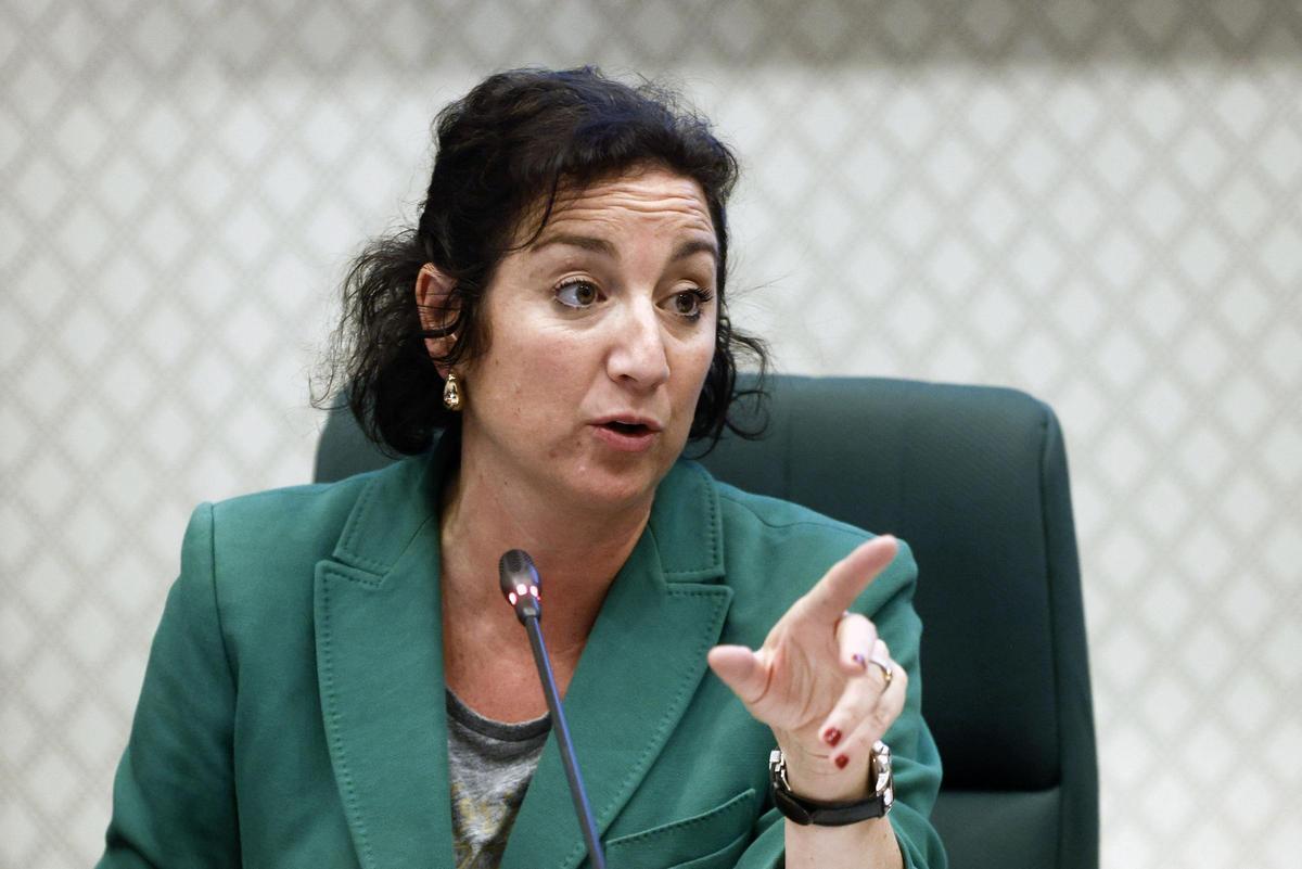 La consellera de Economia i Finances, Alícia Romero, en su comparecencia de este miércoles.