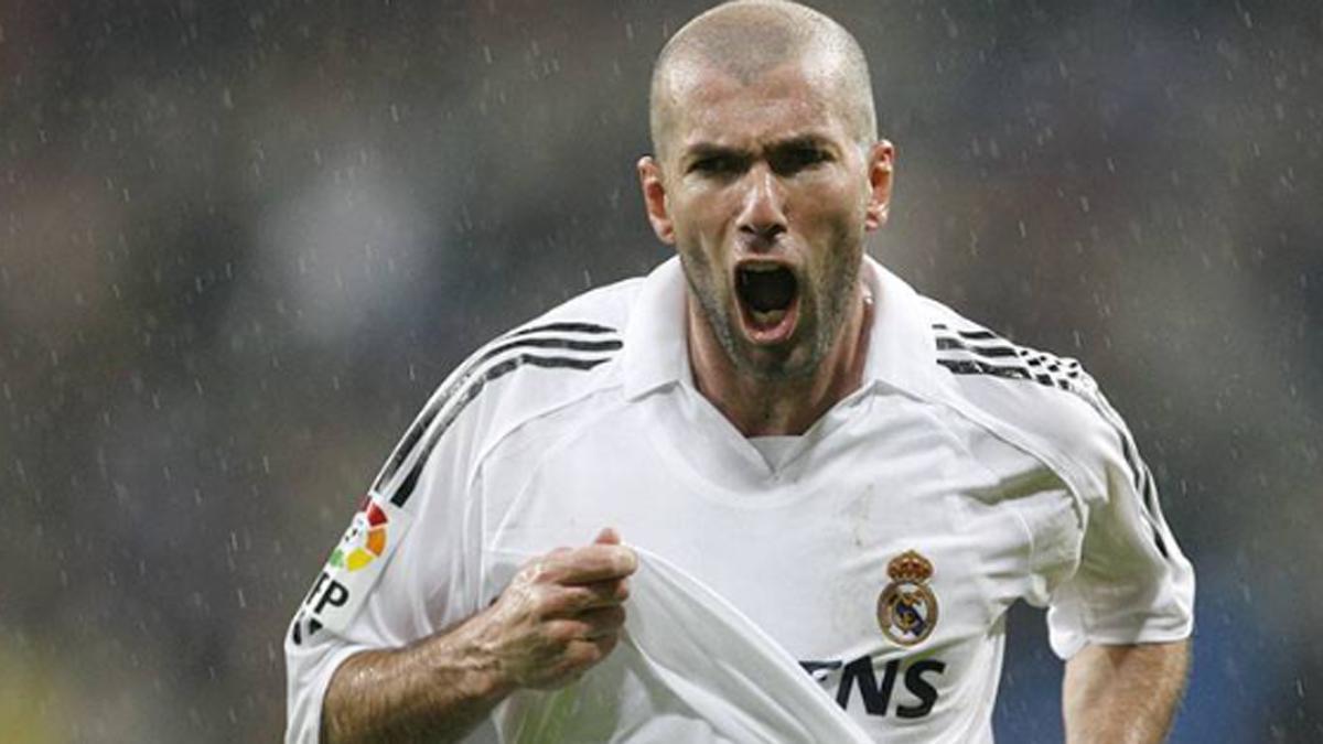 Zinedine Zidane, jugador del Real Madrid entre 2001 y 2006