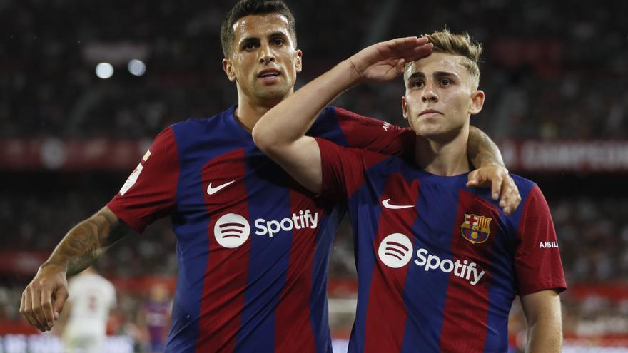Fermín brinda el gol y el abrazo para despedir bien a Xavi en una Sevilla convulsa