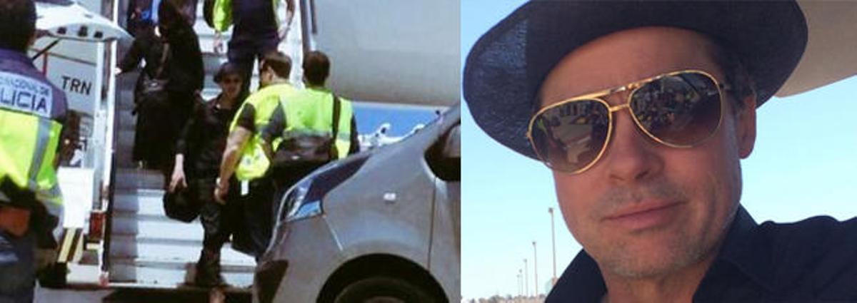 Brad Pitt llega a Gran Canaria