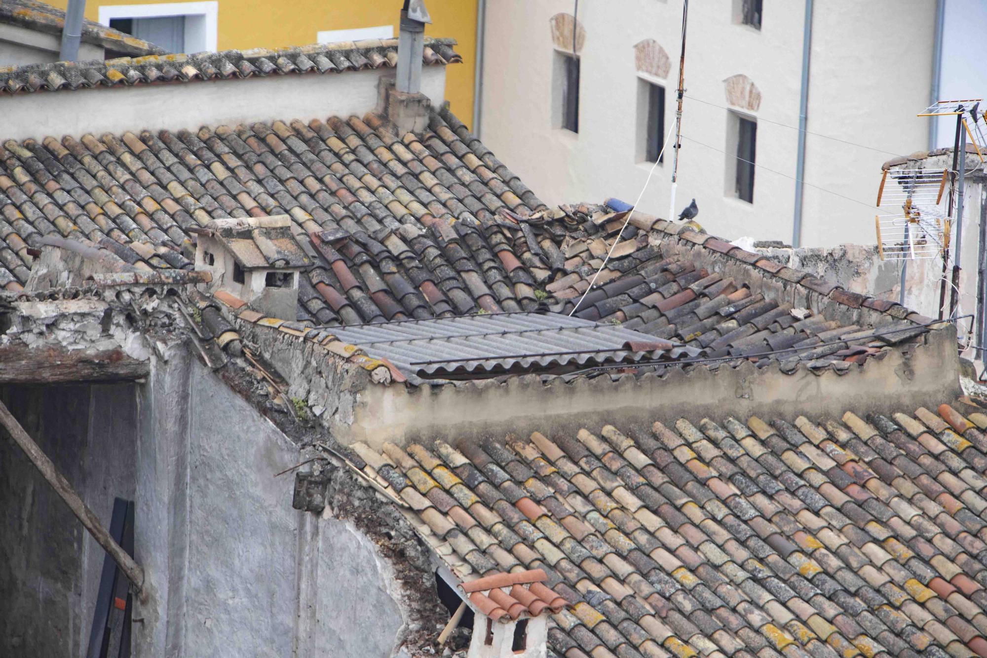 La casa del "Margallonero", un inmueble emblemático de Xàtiva en riesgo de derrumbe