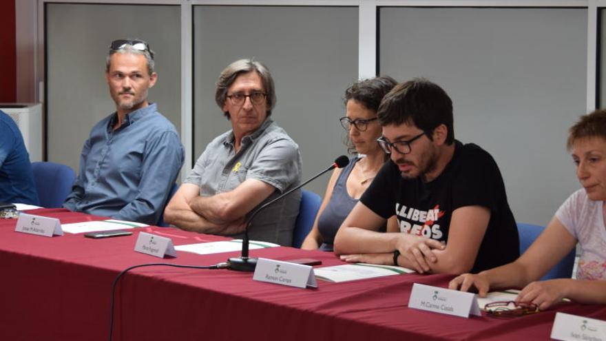 Grup dels 6 consellers d&#039;ERC al Consell del Berguedà el 19 de juliol