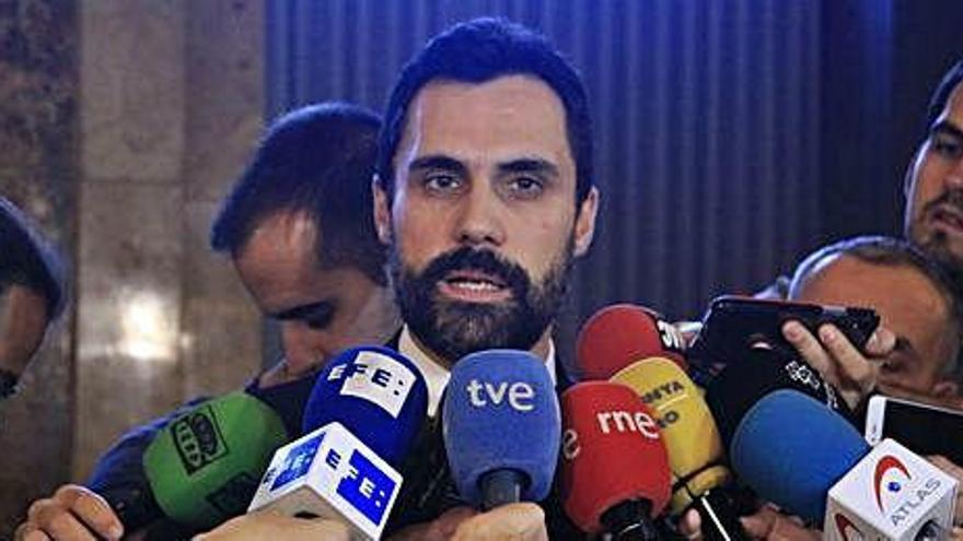 El president del Parlament, Roger Torrent