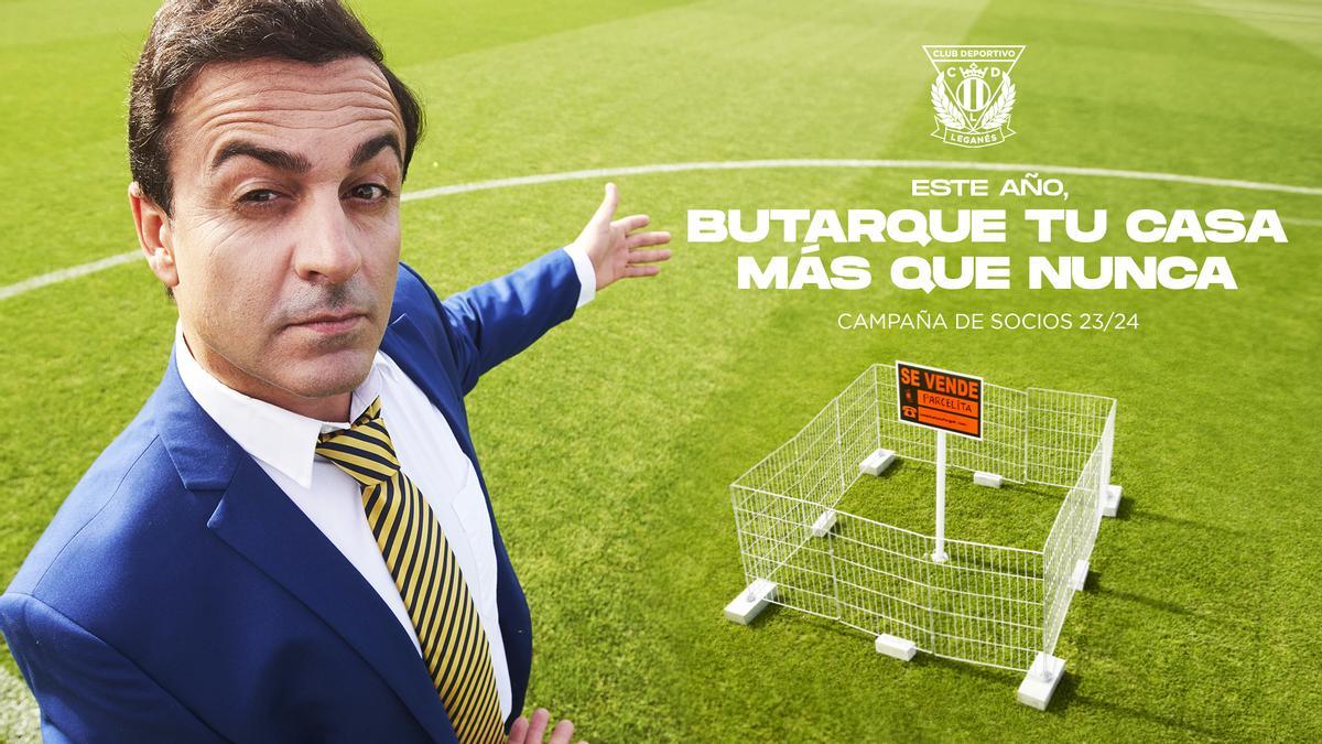 Imagen de la campaña de socios del CD Leganés para la temporada 2023/2024.