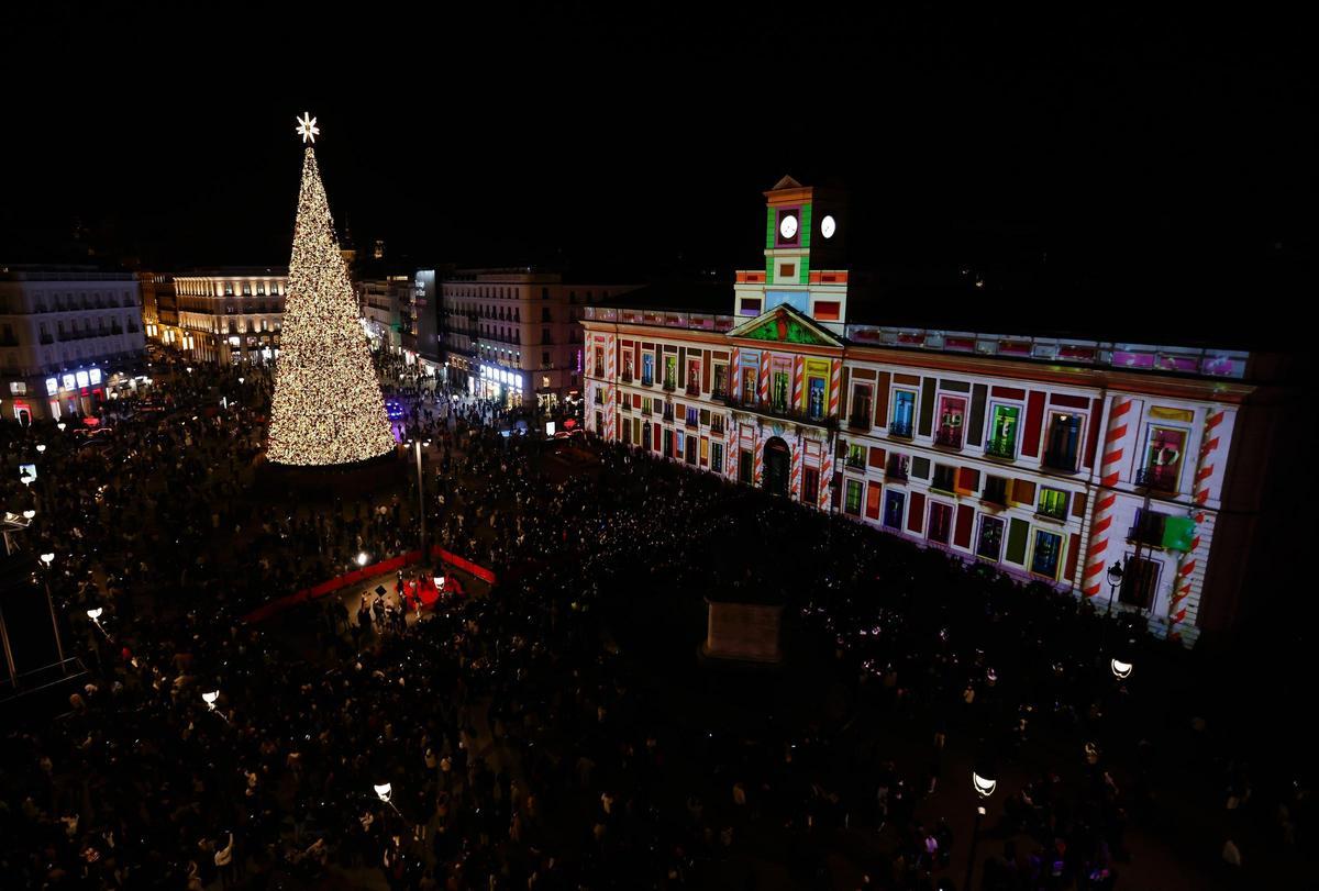 'Videomapping' madrileño en la Casa de Correos