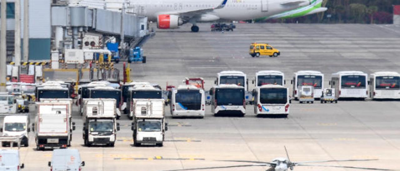 Aeronaves en el Aeropuerto de Gran Canaria.