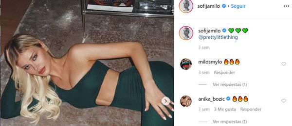 Sofía Milosevic, la novia de Jovic