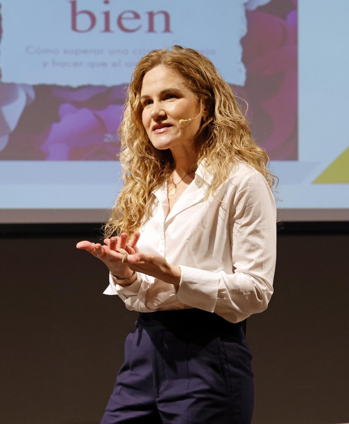 Silvia Congost, en un momento de la charla.