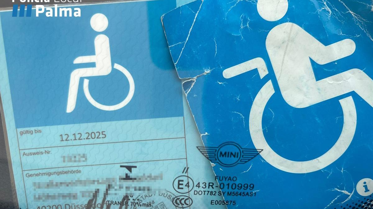 La tarjeta falsa intervenida a la mujer investigada.