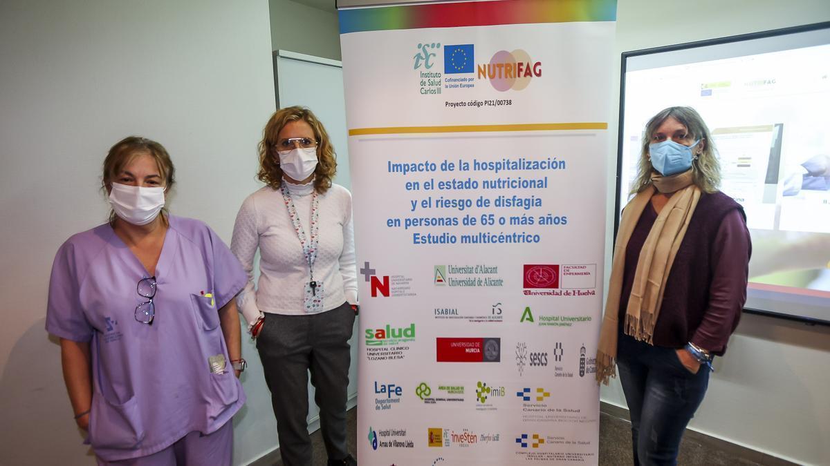 Las nutricionistas y enfermeras del Hospital de Alicante implicadas en la investigación.