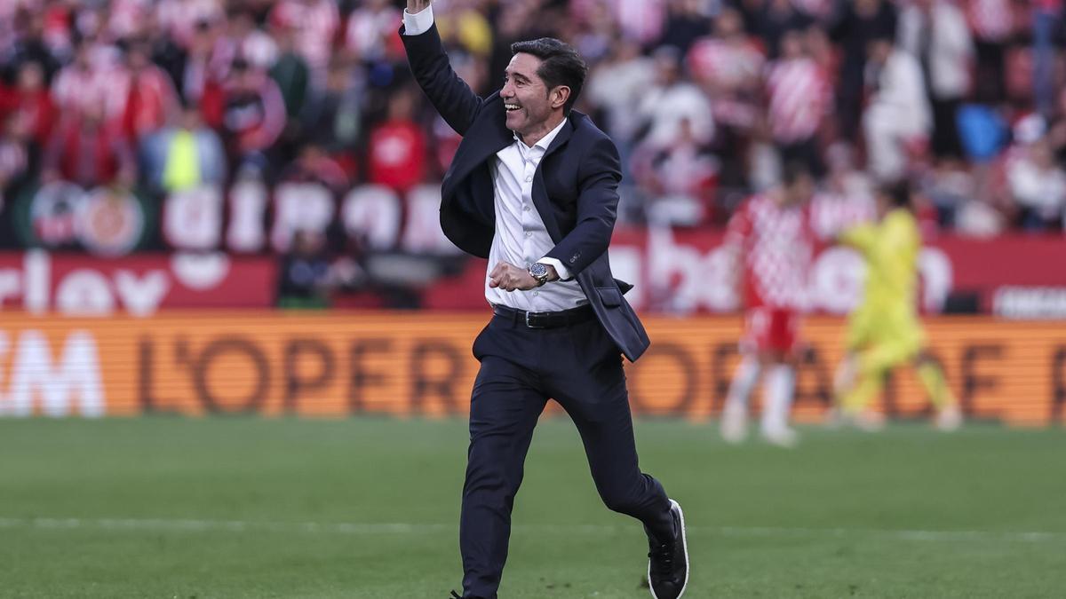 Marcelino Garcia celebra el triunfo.