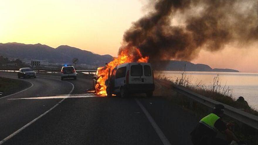 Foto de los coches siniestrados.