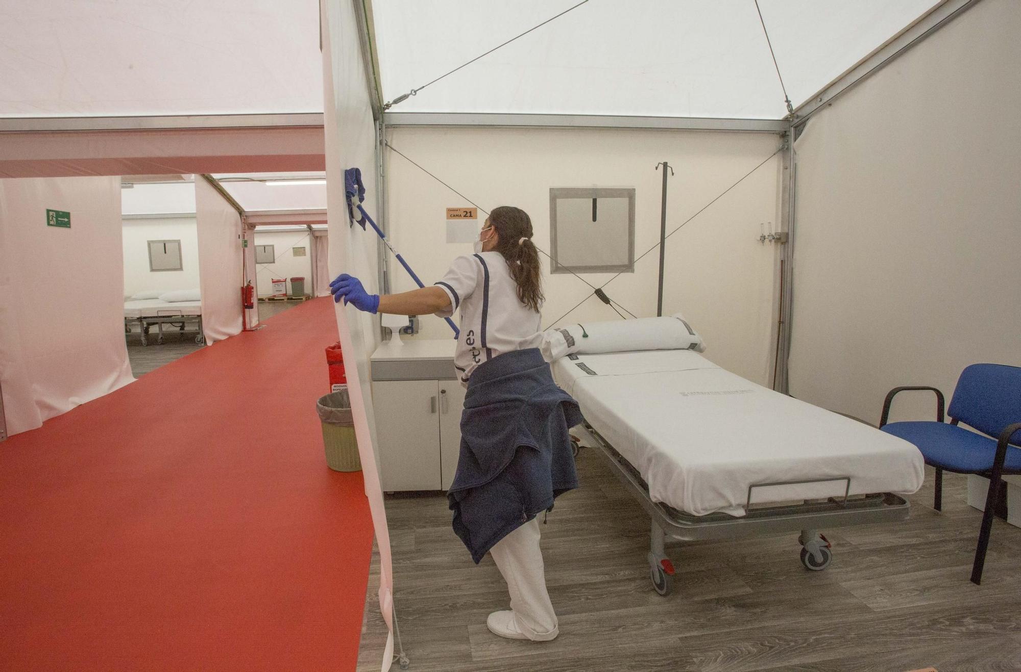 El Hospital de Campaña de Alicante da el alta a los últimos enfermos covid