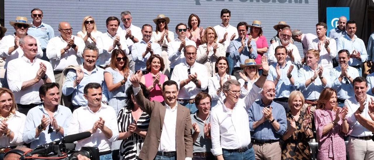 Mitin del PP en Málaga en la antesala de la campaña por las elecciones europeas