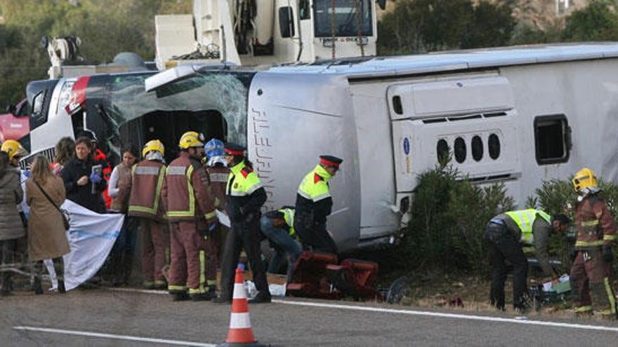 Trece jóvenes murieron en el accidente de Freginals.