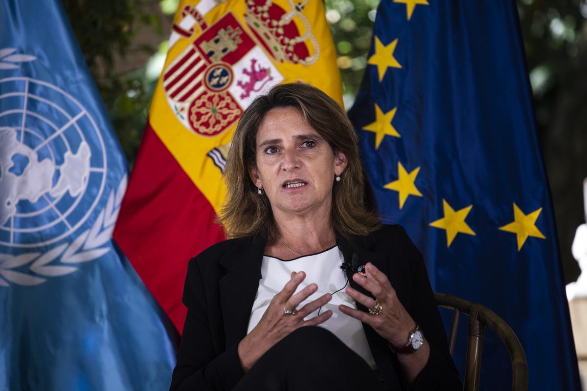 La vicepresidenta cuarta y ministra para la Transición Ecológica, y el Reto Demográfico, Teresa Ribera