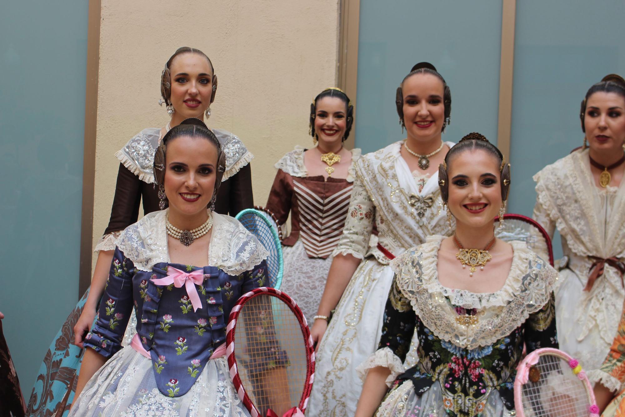 Las candidatas a falleras mayores de València, en la Batalla de Flores