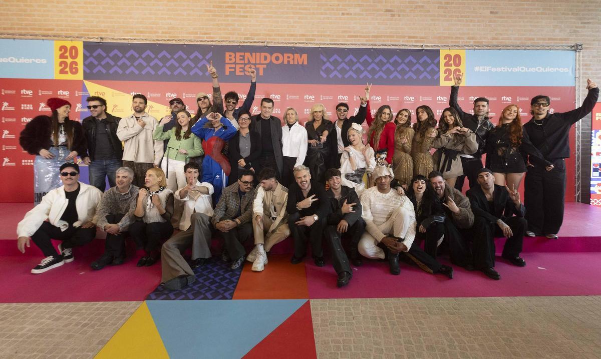 Presentación de los 18 participantes del Benidorm Fest 2026