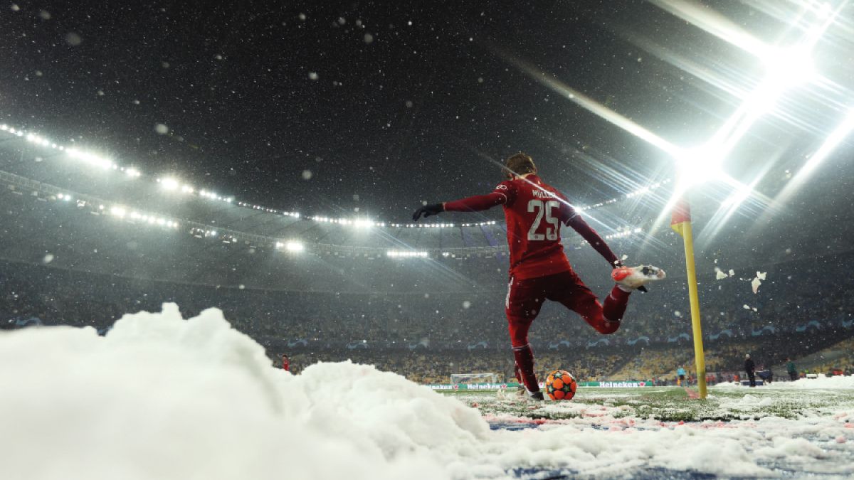 Thomas Müller, durante el partido frente al Dinamo Kiev