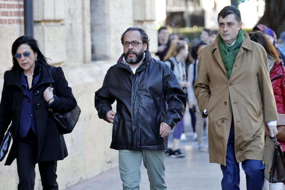 Álvaro Pérez, a su llegada al Tribunal Superior de Justicia de la Comunitat Valenciana.