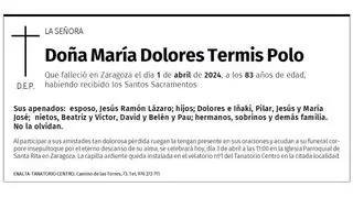 María Dolores Termis Polo
