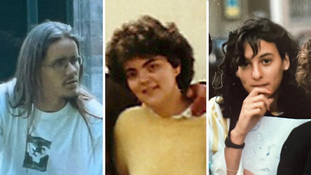 Jacobo Porteiro, Carmen García Mateo y Belén Rubio en su época como alumnos universitarios.