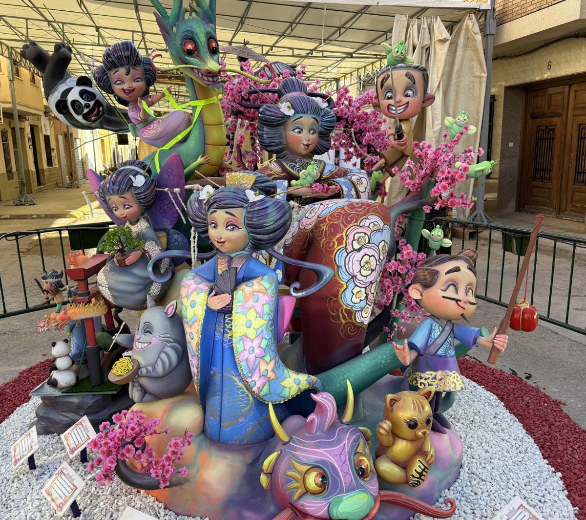 Primer premio del monumento infantil de la falla Carrer de Llíria de Benaguasil