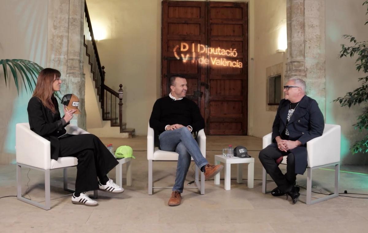 Ana Garrido, Vicent Mompó y Chimo Bayo.