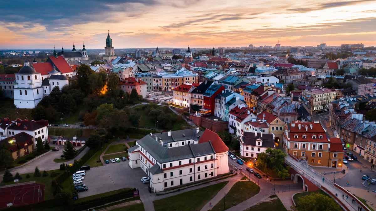 Vista del casco antiguo de Lublin, en el este de Polonia.