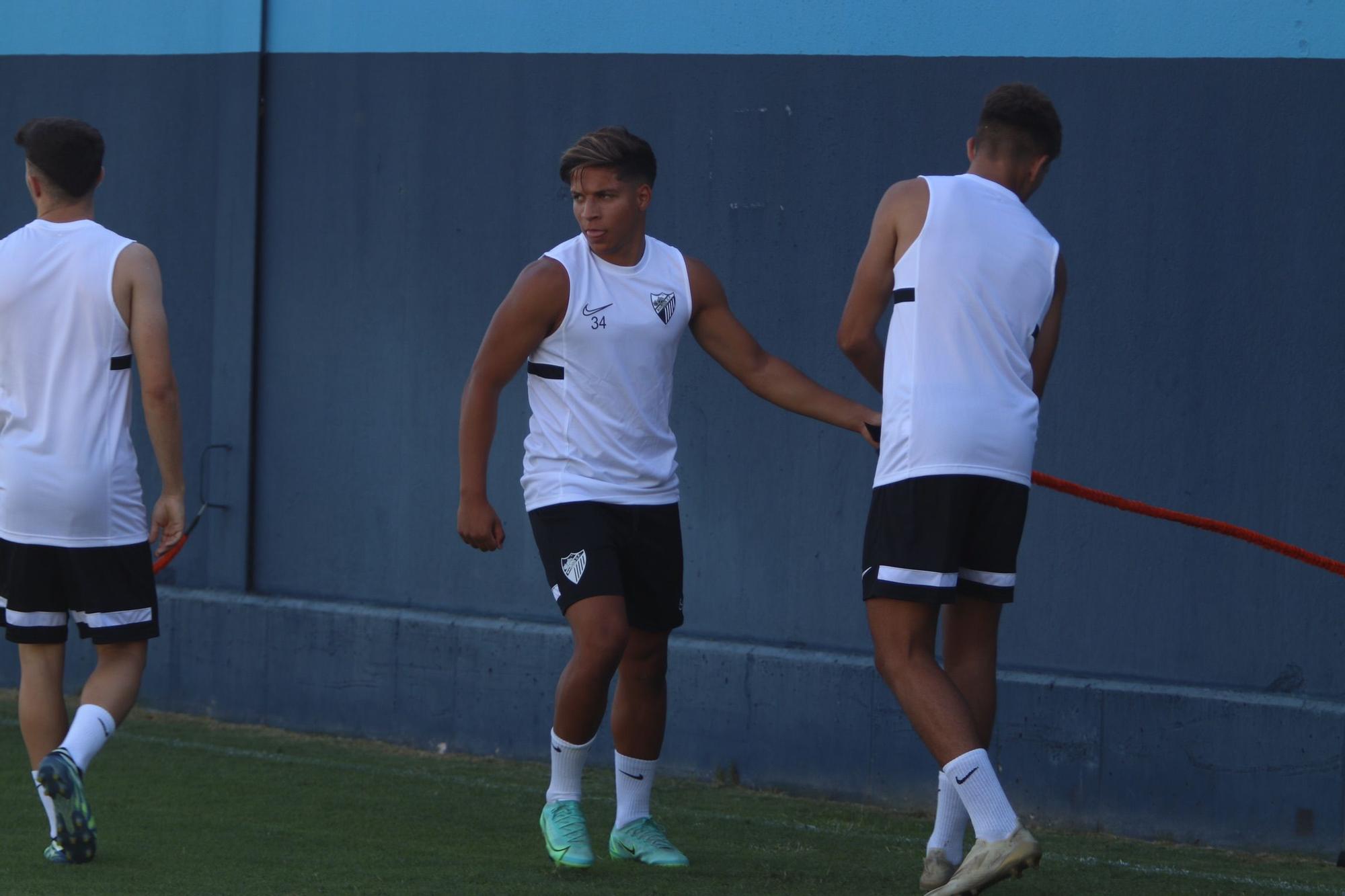 Primer entrenamiento del Málaga CF