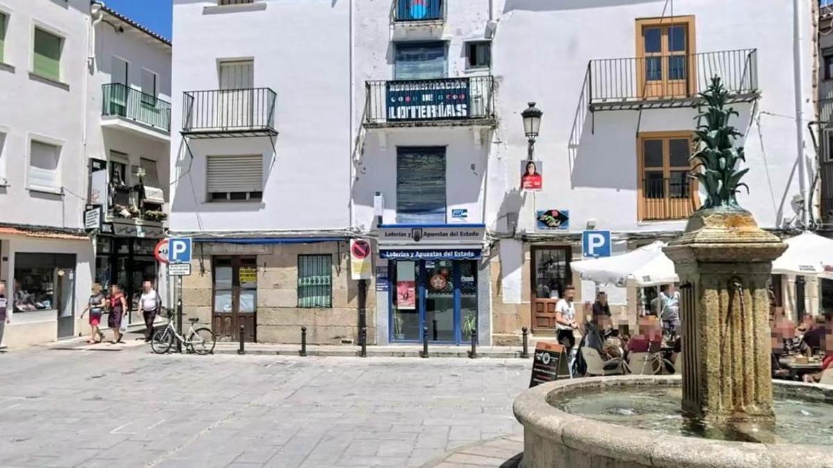 Administración de la Lotería en Hervás (Cáceres).