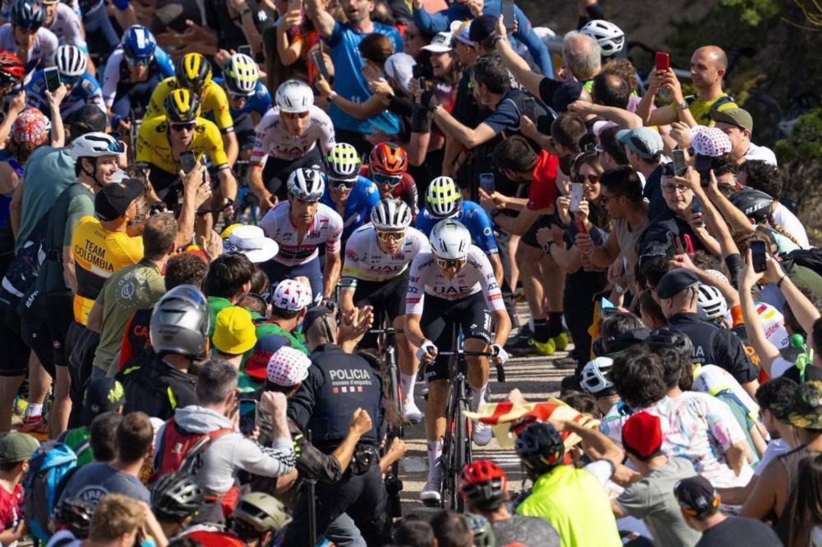 Los favoritos de la Volta 2024, en la subida a Pradell.