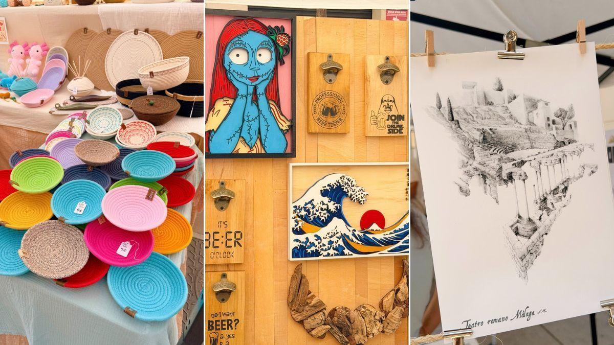 Nueva edición del Mercadillo del Soho en Málaga, uno de los rastros de artesanía y cerámica más famosos de la ciudad