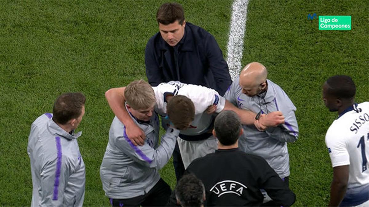 Así fue el escalofriante golpe de Vertonghen que le obligó a retirarse en la primera mitad