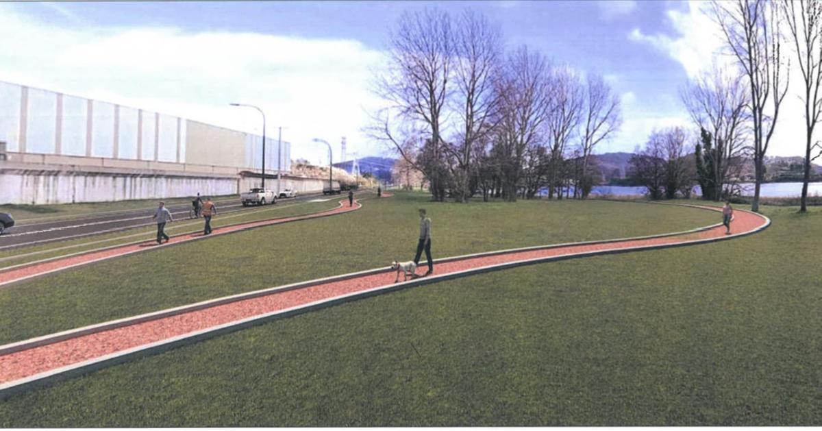 Recreación de las sendas al borde del embalse