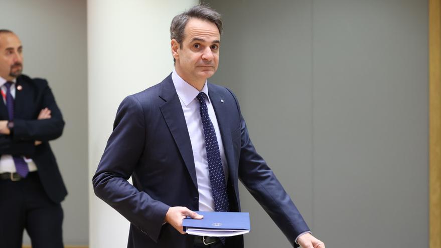 El primer ministre grec, Kiriakos Mitsotakis, en una reunió del Consell Europeu.