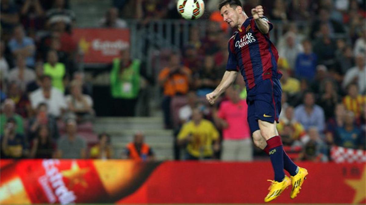 Messi, protagonista del partido ante el Eibar