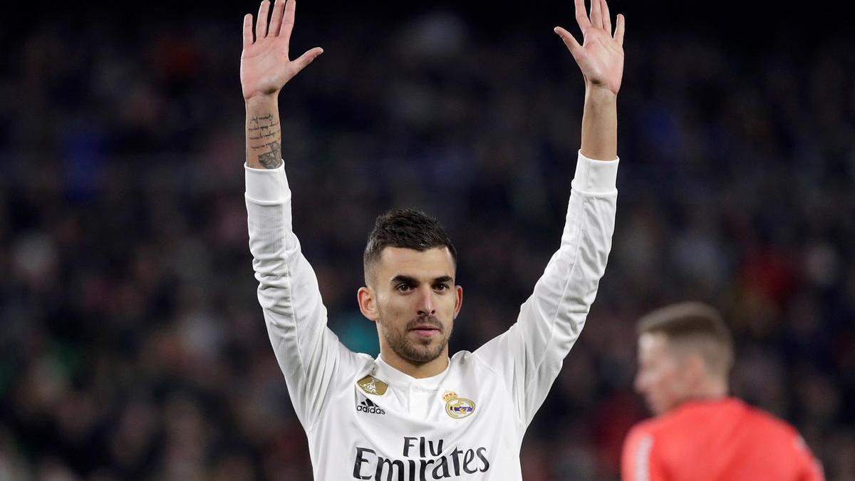 Dani Ceballos, durante un partido del Real Madrid.