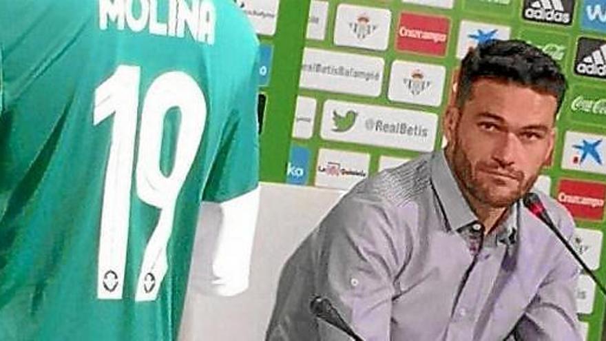 Jorge Molina, el día que se despidió del Betis