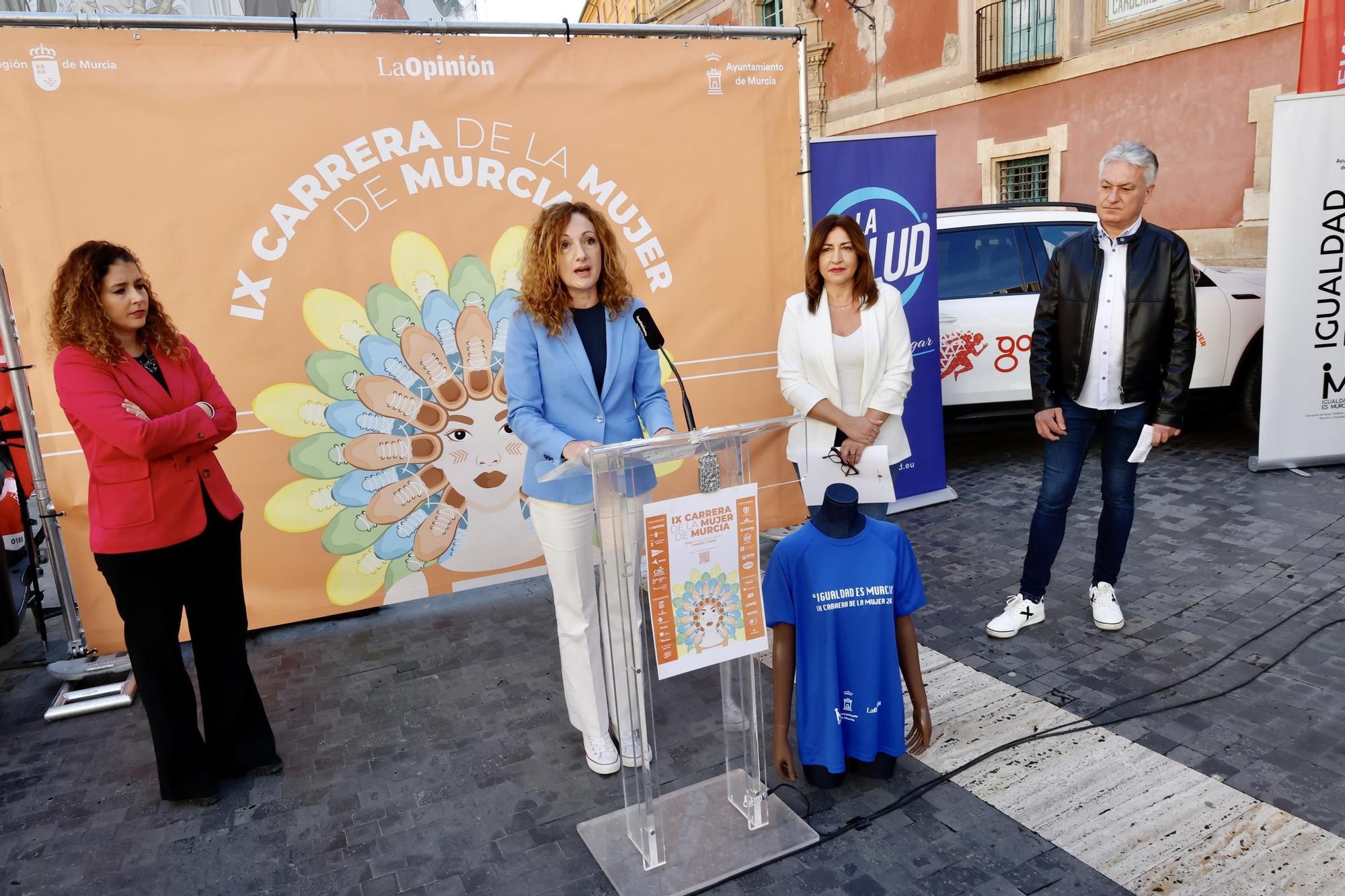 Las imágenes de la presentación de la Carrera de la Mujer 2024 en Murcia