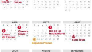 Calendario Laboral Santa Coloma de Gramanet 2026