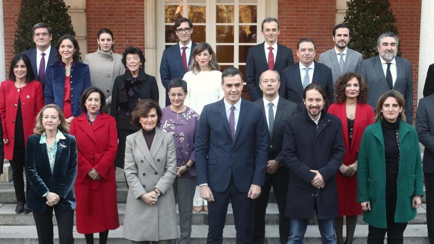 Foto de familia del Gobierno.