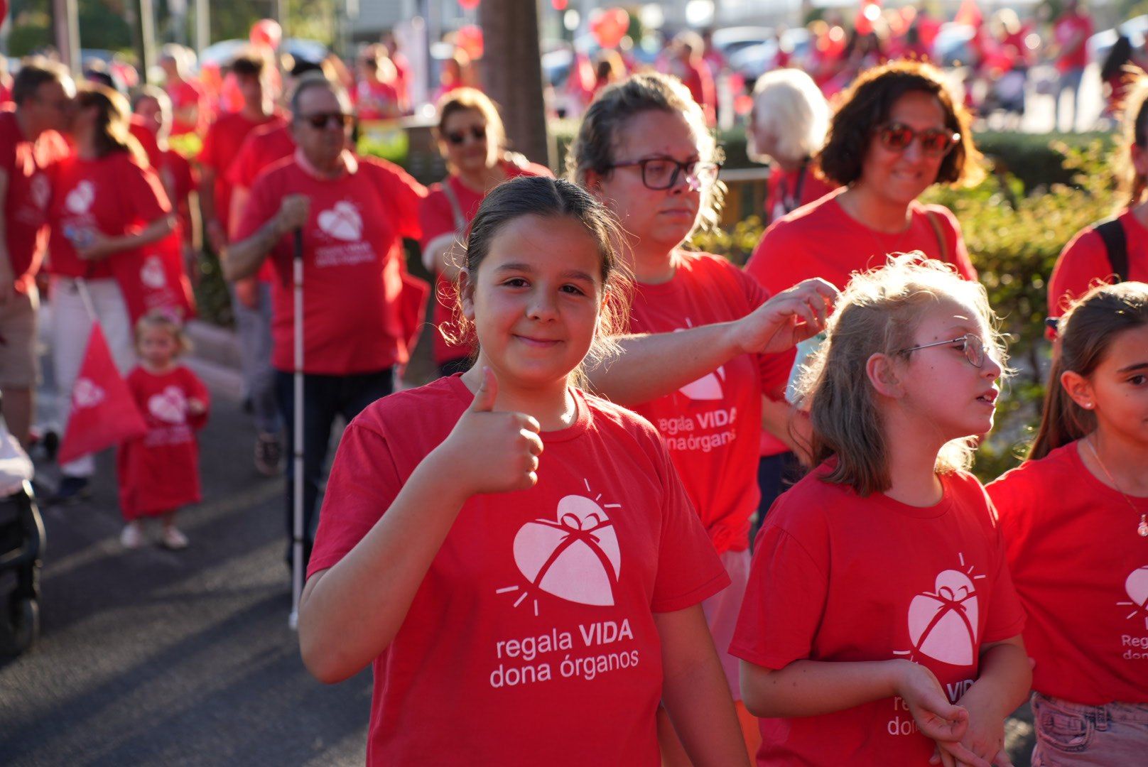 La marcha por la donación de órganos, en imágenes