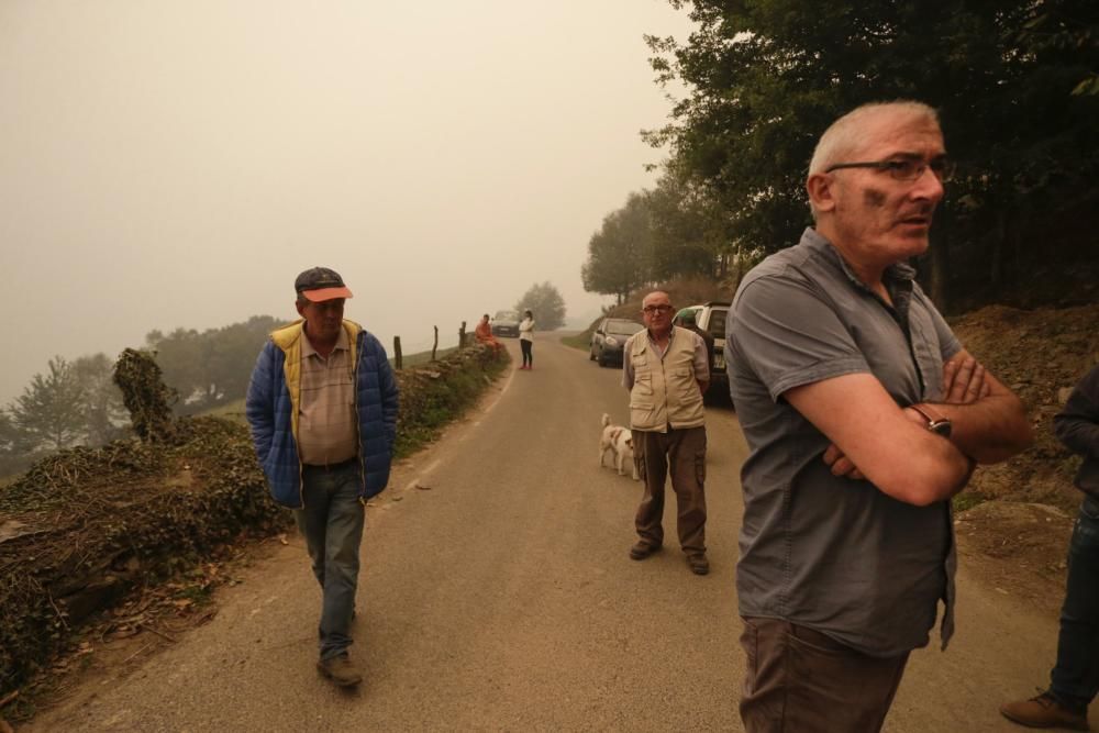 El suroccidente asturiano lucha contra las llamas