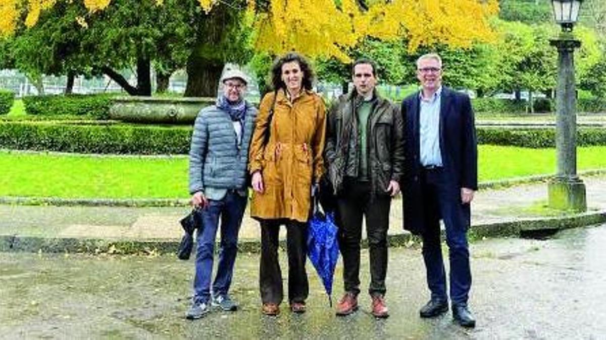 Equipo de izquierda a derecha, Javier Montenegro, Marisa Juanes, Alberto Fuertes y Mark Mayhew. Foto: USC